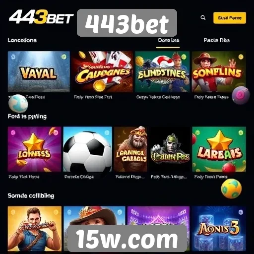 Exploração dos jogos disponíveis na plataforma 443bet