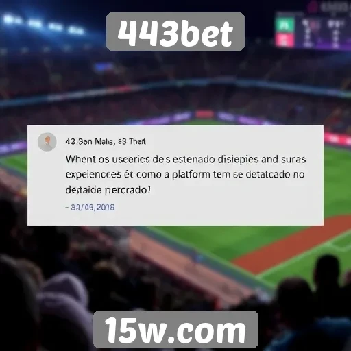 Depoimentos de usuários sobre a experiência na 443bet