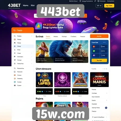 Análise da interface de usuário do site 443bet